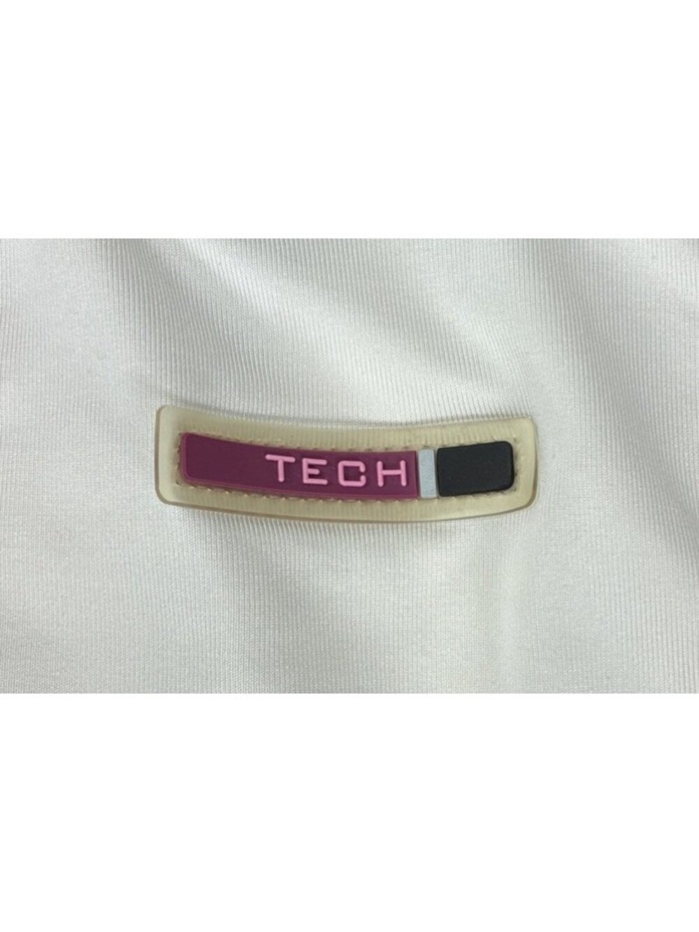 Tail Tech Womens M Sleeveless Quarter Zip Golf Polo Shirt White Purple Medium - Picture 5 of 9